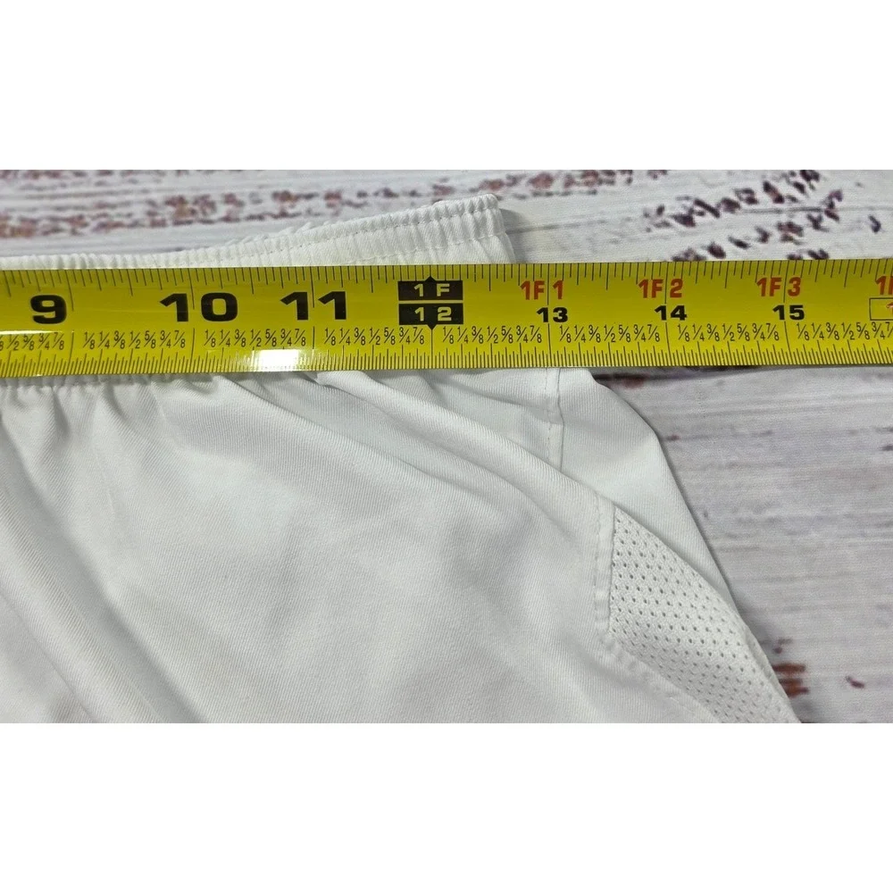 Nike Soccer Shorts Mens Small White Excellent Dri-FIT Puma Futbol Club Athletic